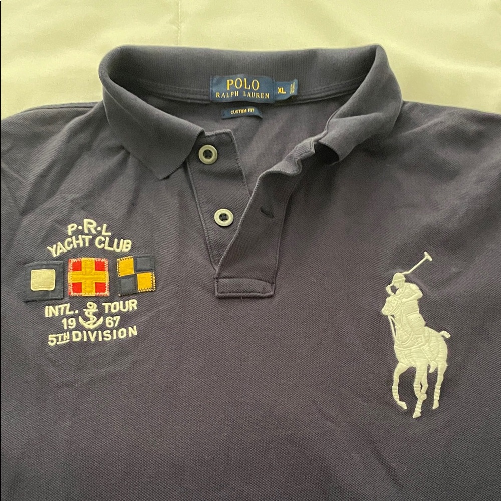 Ralph Lauren Men's Polo Shirt in Dark Gray